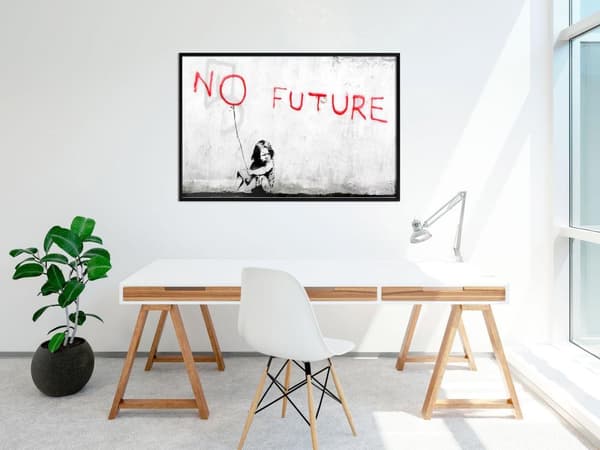 Inramad Poster / Tavla - Banksy: No Future