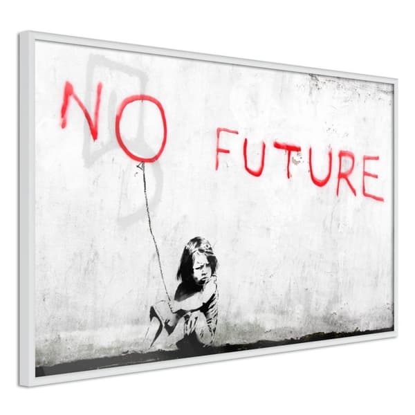 Inramad Poster / Tavla - Banksy: No Future