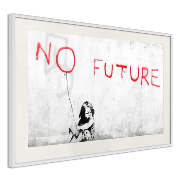 Inramad Poster / Tavla - Banksy: No Future