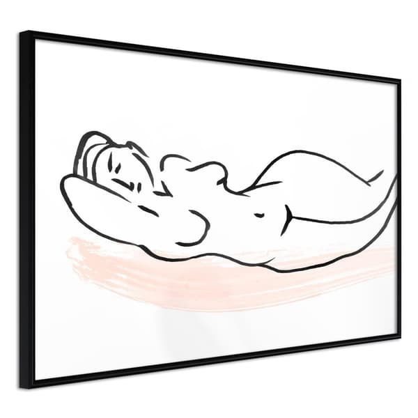 Inramad Poster / Tavla - Baroque Shapes