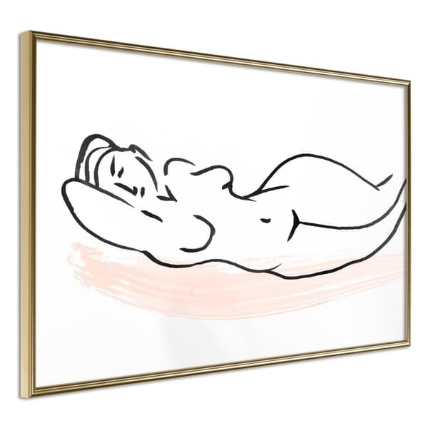 Inramad Poster / Tavla - Baroque Shapes