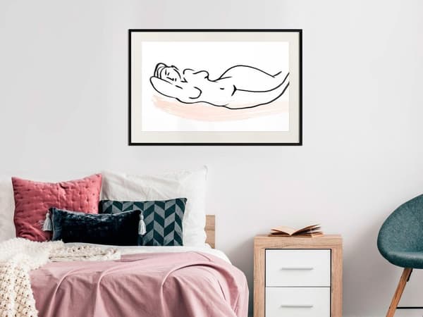 Inramad Poster / Tavla - Baroque Shapes