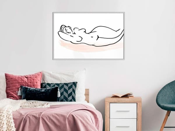 Inramad Poster / Tavla - Baroque Shapes