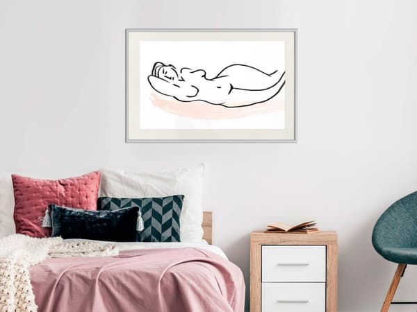 Inramad Poster / Tavla - Baroque Shapes