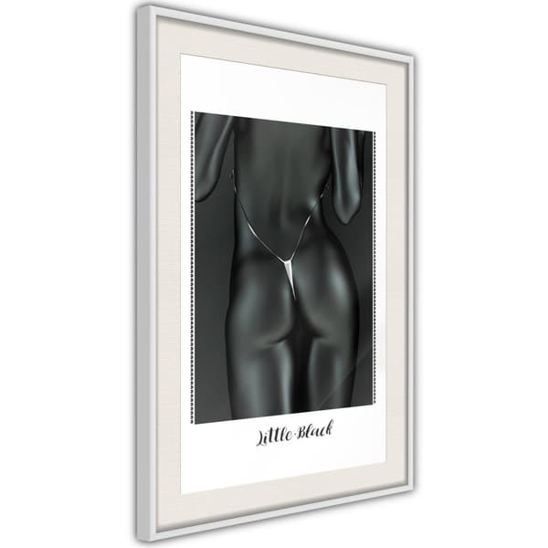 Inramad Poster / Tavla - Beauty of the Female Body Vit ram med passepartout 20x30