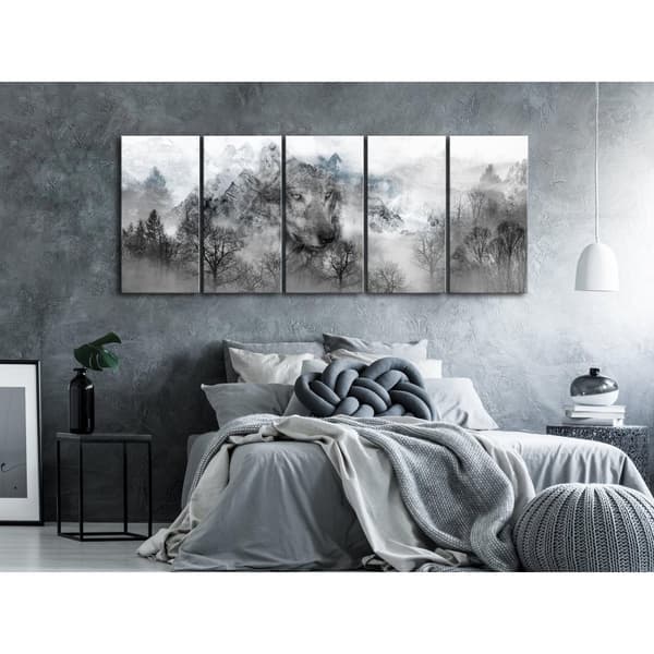 Canvas Tavla - Mountain Predator (5 delar) Narrow