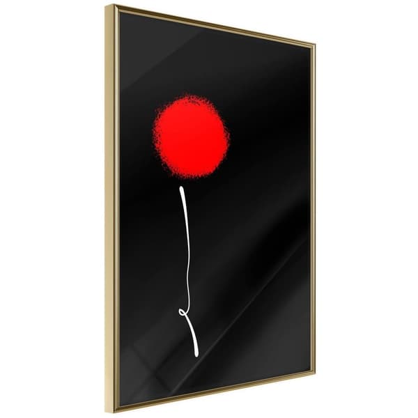 Inramad Poster / Tavla - Dot and Line