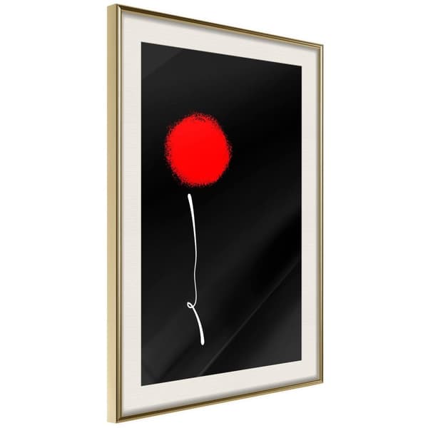 Inramad Poster / Tavla - Dot and Line
