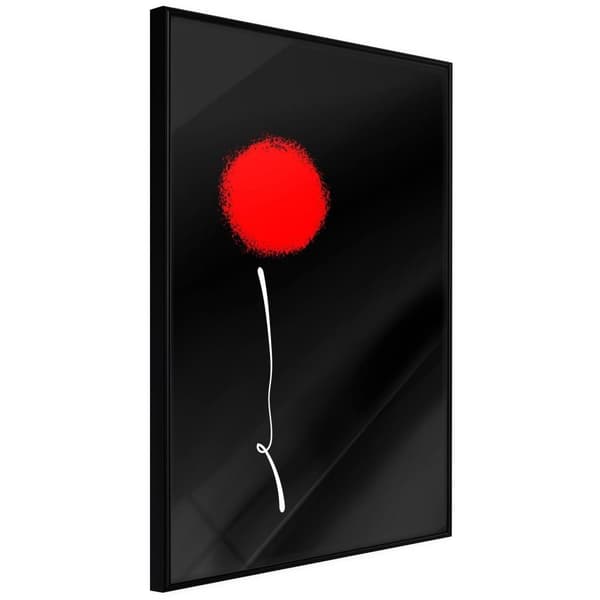 Inramad Poster / Tavla - Dot and Line