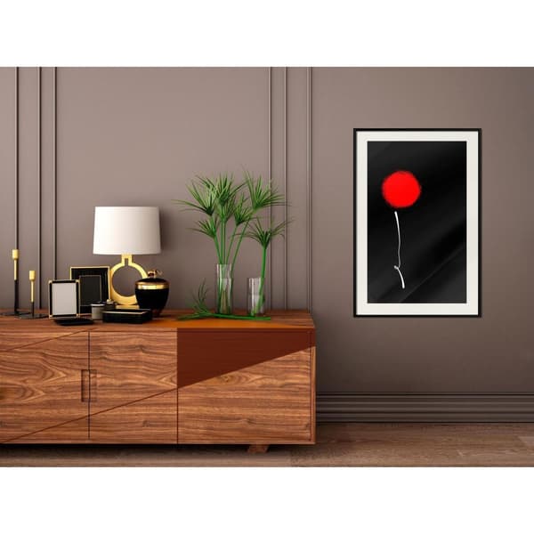 Inramad Poster / Tavla - Dot and Line