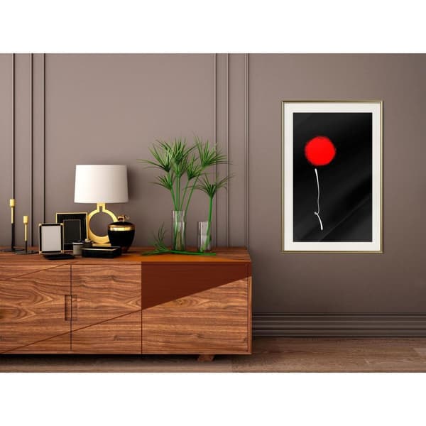 Inramad Poster / Tavla - Dot and Line