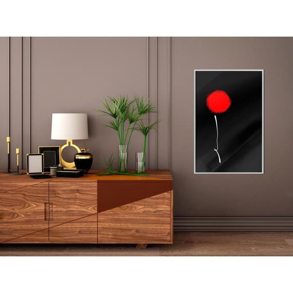 Inramad Poster / Tavla - Dot and Line