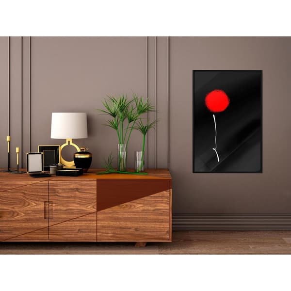 Inramad Poster / Tavla - Dot and Line