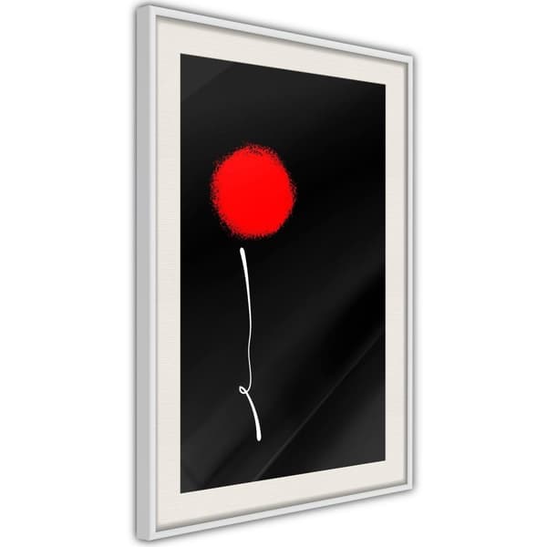 Inramad Poster / Tavla - Dot and Line