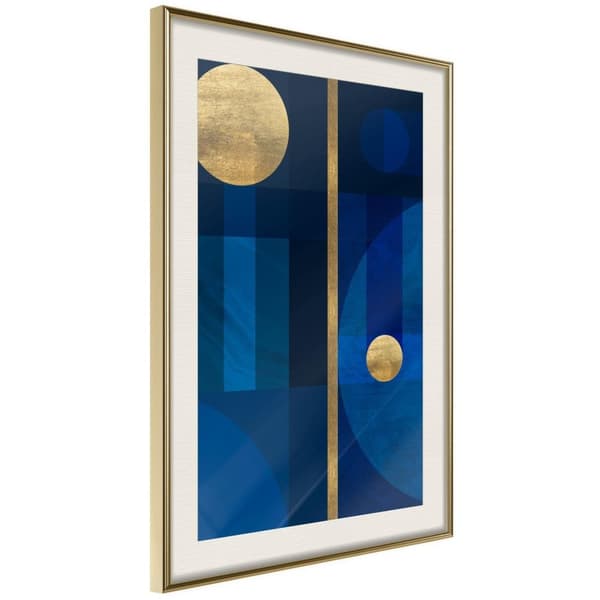 Inramad Poster / Tavla - Two Moons
