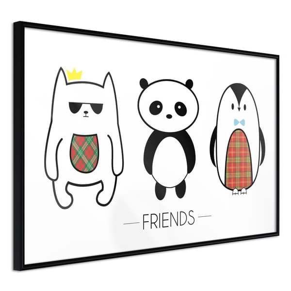 Inramad Poster / Tavla - Buddies