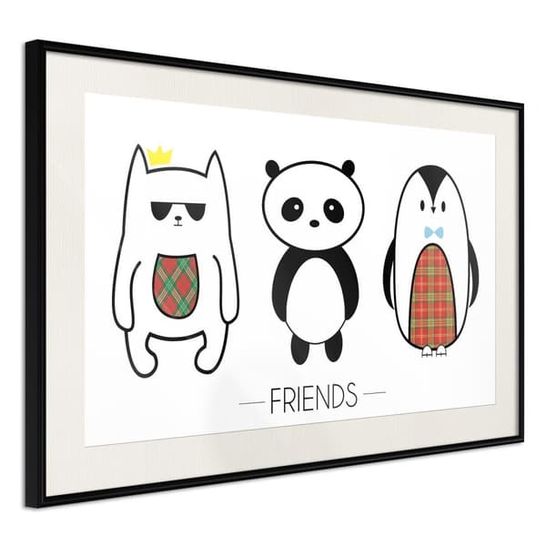 Inramad Poster / Tavla - Buddies