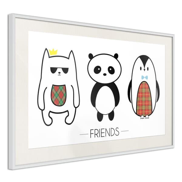 Inramad Poster / Tavla - Buddies