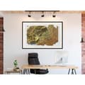 Miniatyrbild 5 av 9: Inramad Poster / Tavla - Raised Relief Map: Vienna