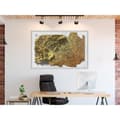 Miniatyrbild 7 av 9: Inramad Poster / Tavla - Raised Relief Map: Vienna