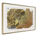 Miniatyrbild 1 av 9: Inramad Poster / Tavla - Raised Relief Map: Vienna