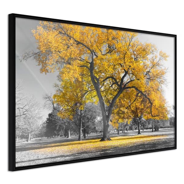 Inramad Poster / Tavla - Golden Tree