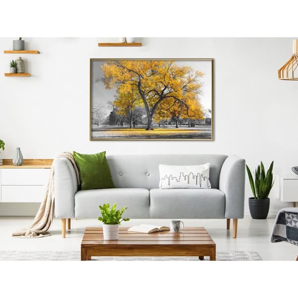 Inramad Poster / Tavla - Golden Tree