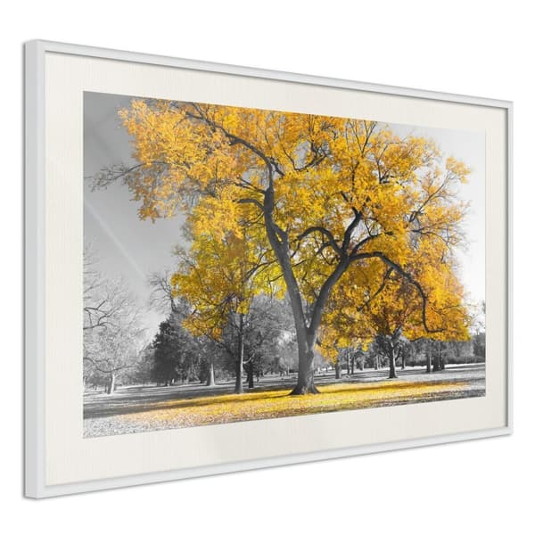 Inramad Poster / Tavla - Golden Tree