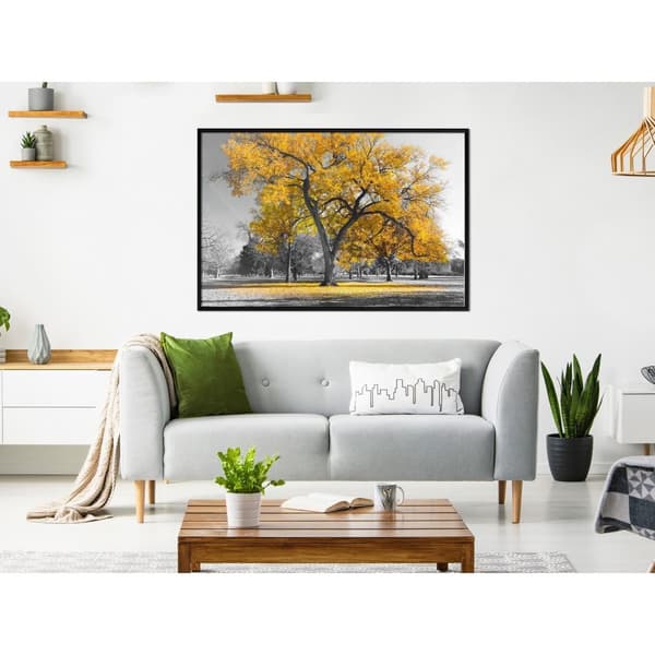 Inramad Poster / Tavla - Golden Tree