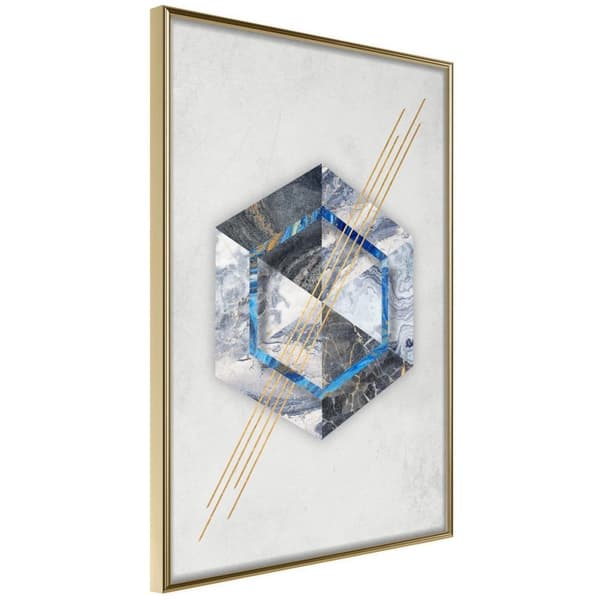 Inramad Poster / Tavla - Marble Composition II