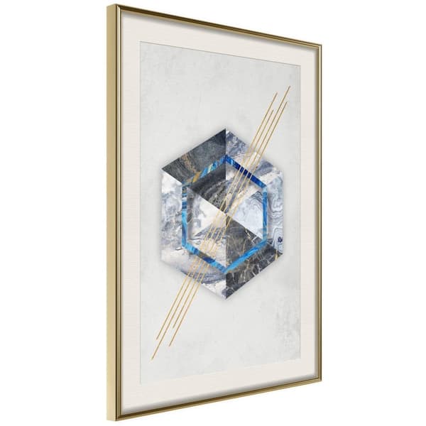 Inramad Poster / Tavla - Marble Composition II