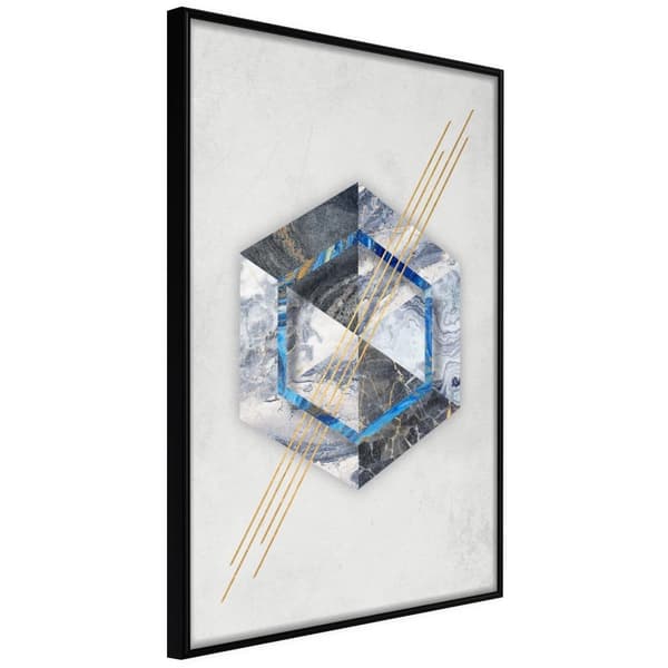 Inramad Poster / Tavla - Marble Composition II