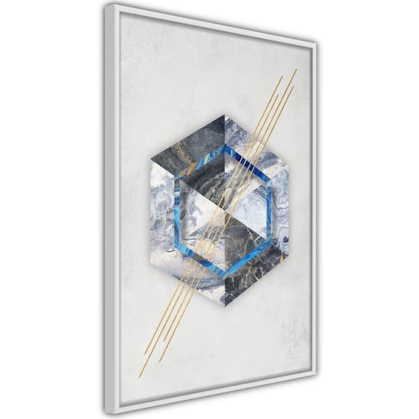 Inramad Poster / Tavla - Marble Composition II