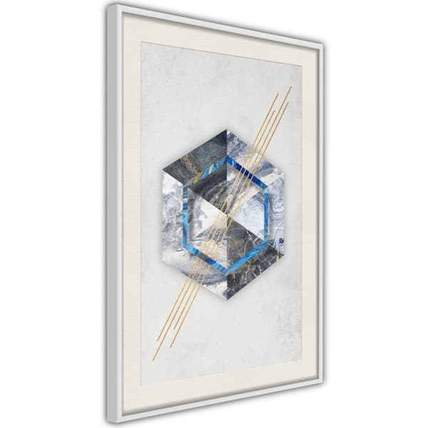 Inramad Poster / Tavla - Marble Composition II