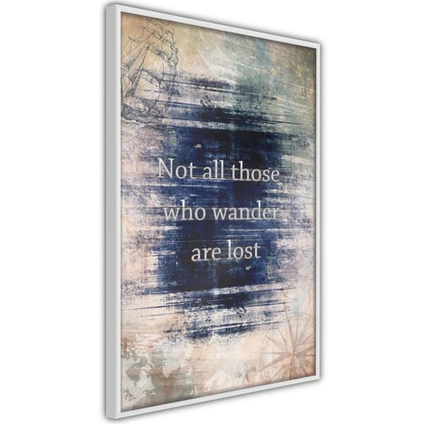 Inramad Poster / Tavla - Lost I Vit ram 30x45