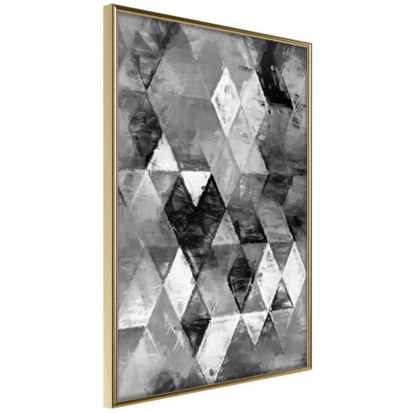 Inramad Poster / Tavla - Abstract Diamonds