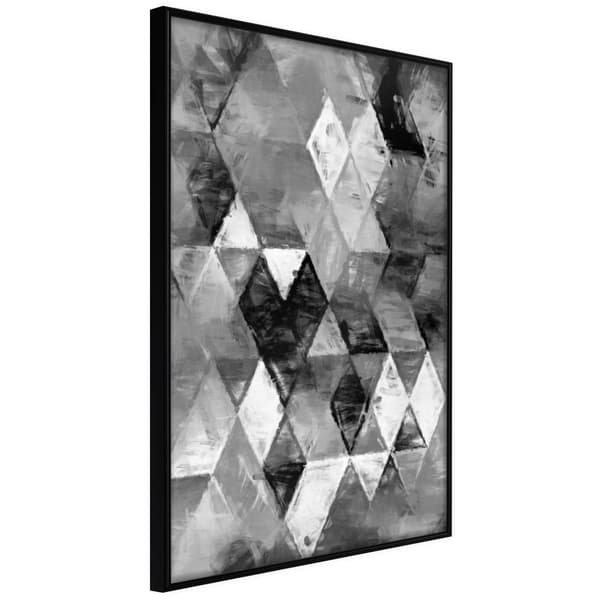 Inramad Poster / Tavla - Abstract Diamonds
