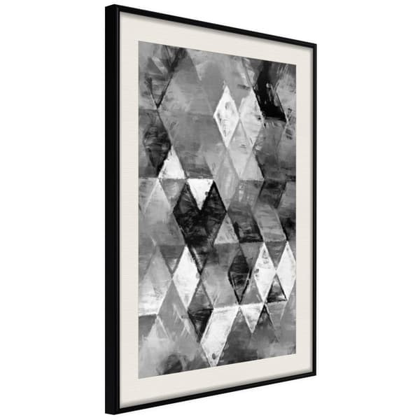 Inramad Poster / Tavla - Abstract Diamonds