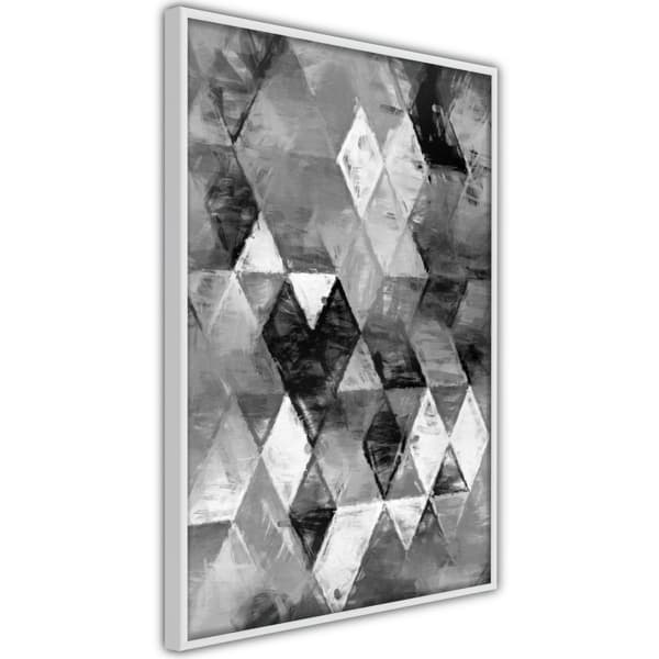 Inramad Poster / Tavla - Abstract Diamonds