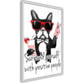 Miniatyrbild 1 av 9: Inramad Poster / Tavla - Positive Bulldog