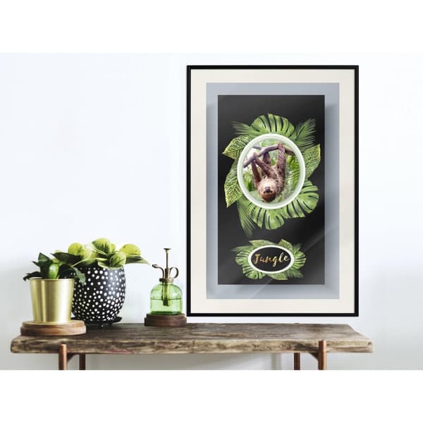 Inramad Poster / Tavla - Greetings from the Jungle