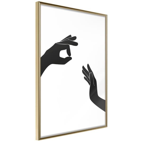 Inramad Poster / Tavla - Language of Gestures I