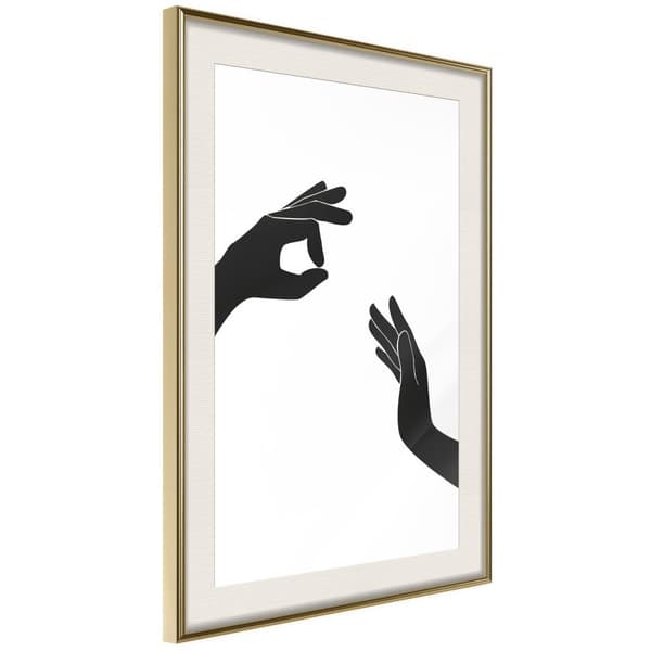 Inramad Poster / Tavla - Language of Gestures I
