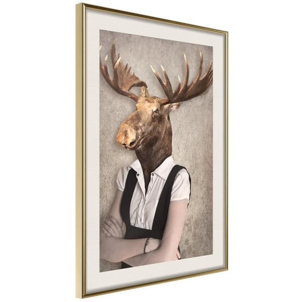 Inramad Poster / Tavla - Animal Alter Ego: Moose