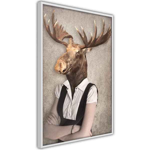 Inramad Poster / Tavla - Animal Alter Ego: Moose