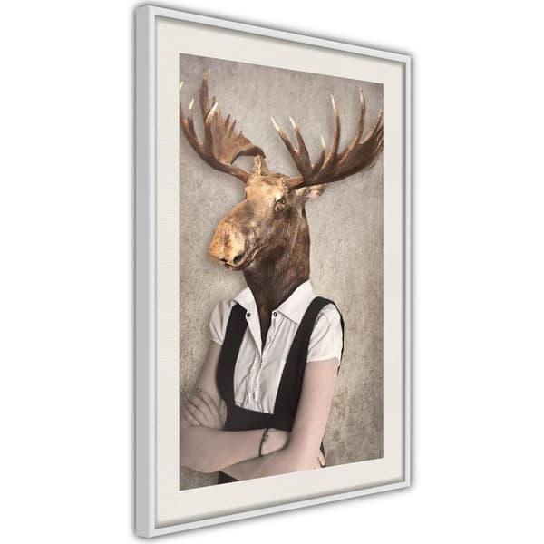 Inramad Poster / Tavla - Animal Alter Ego: Moose