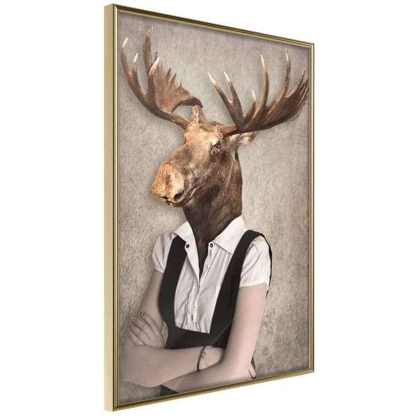 Inramad Poster / Tavla - Animal Alter Ego: Moose