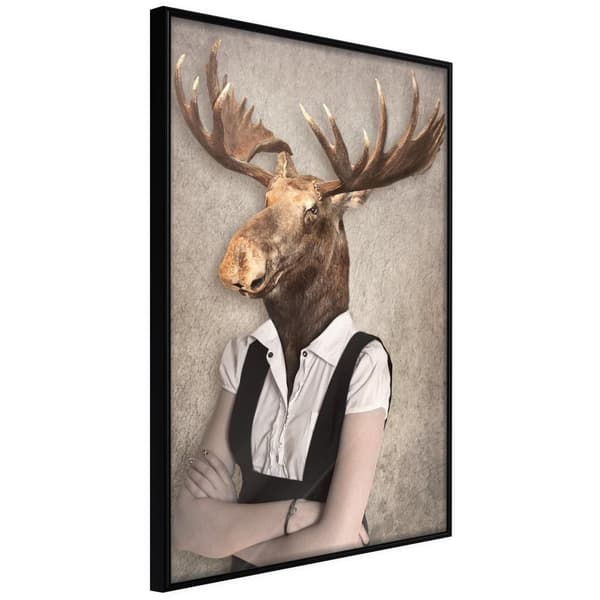 Inramad Poster / Tavla - Animal Alter Ego: Moose