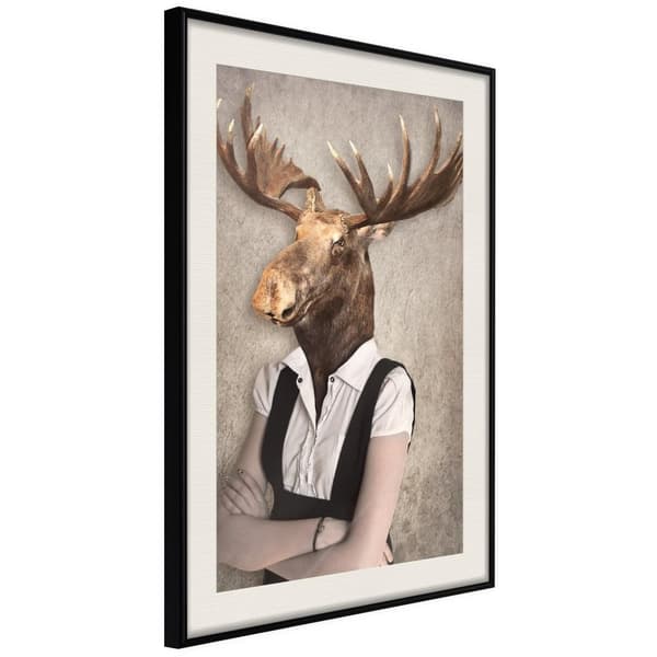 Inramad Poster / Tavla - Animal Alter Ego: Moose