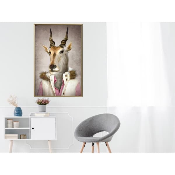 Inramad Poster / Tavla - Animal Alter Ego: Antelope